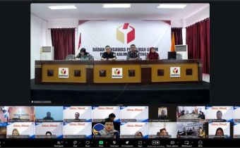 Tangkapan layar secara daring, Anggota Bawaslu Kalteng dalam program SELASA HARATI Seri 4, Palangka Raya, Selasa (24/2/2026).