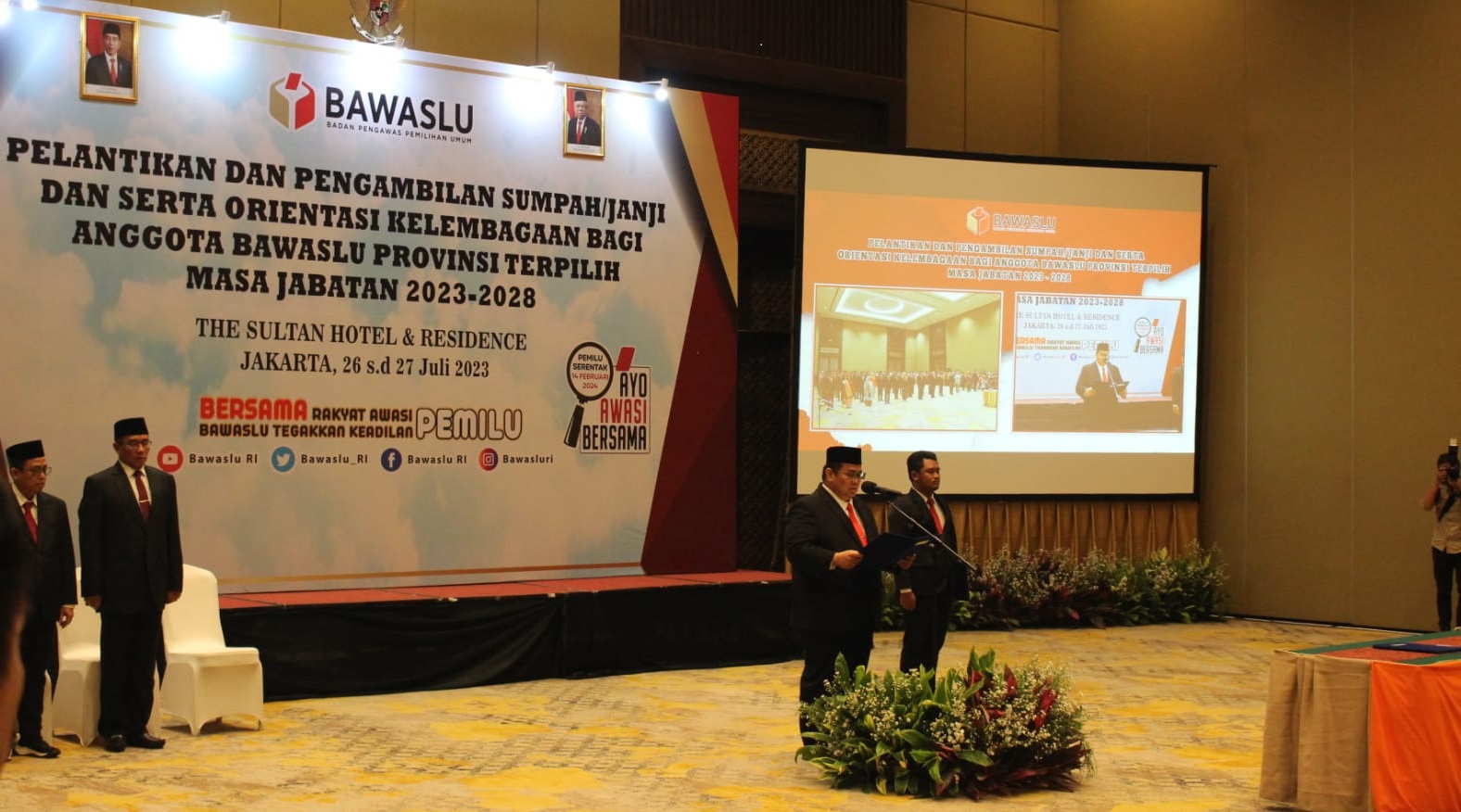 Bawaslu lantik 2 Anggota Bawaslu Kalteng di Jakarta