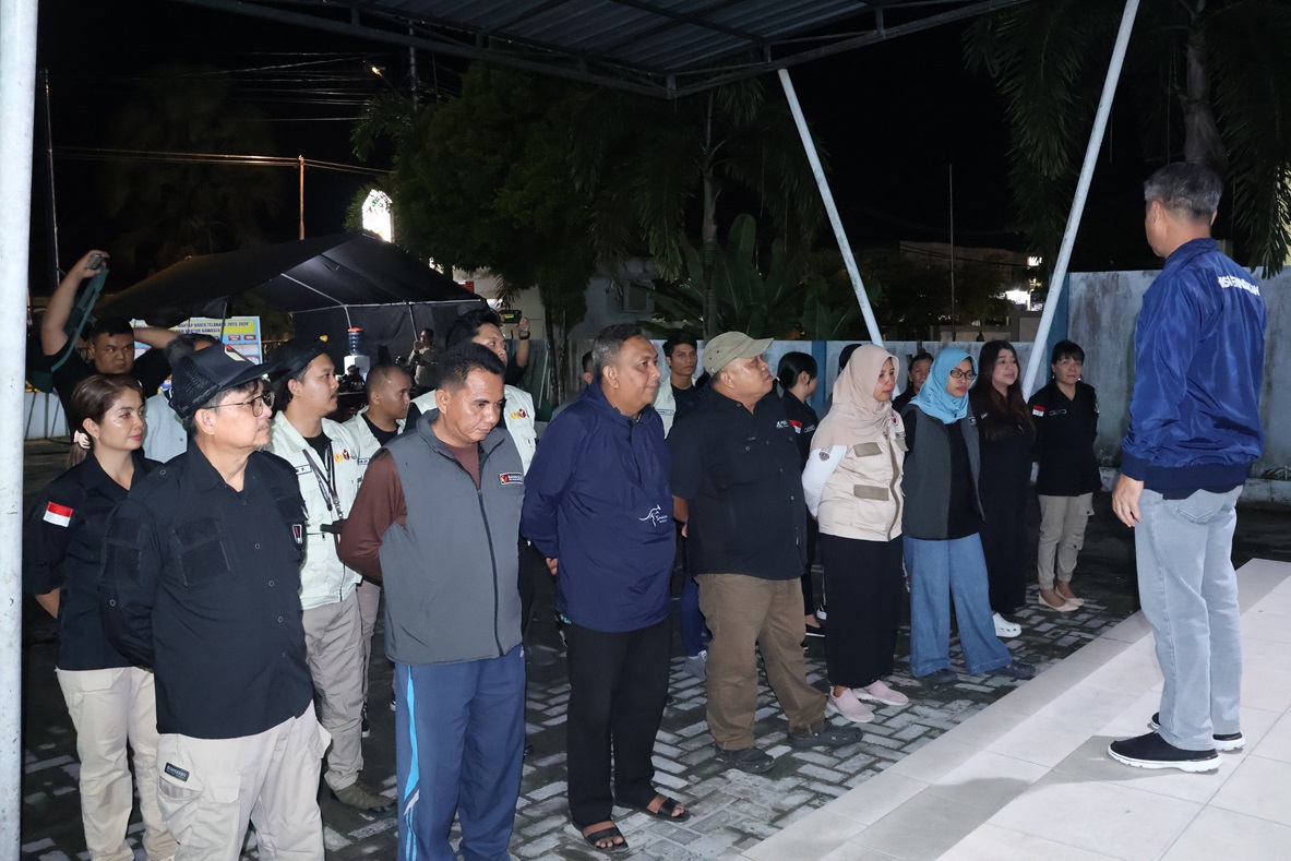 Patroli Pengawasan Masa Tenang Pemilu Serentak 2024 oleh Bawaslu Kalteng