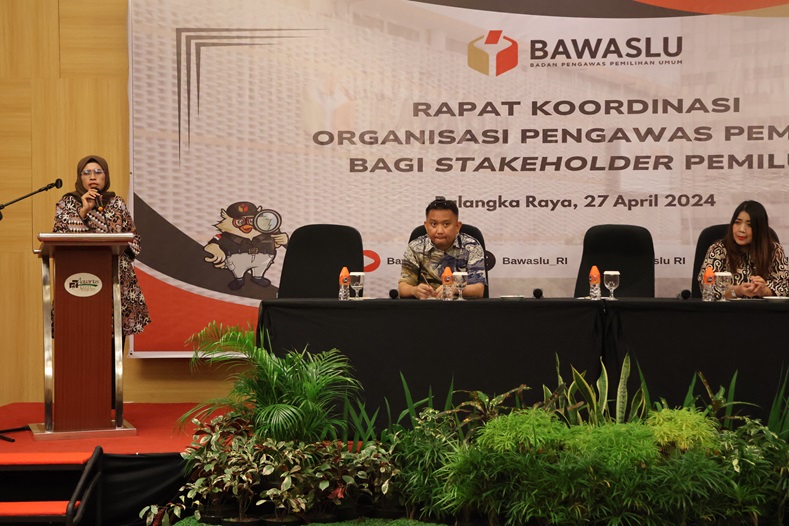 Bawaslu Kalteng Gelar Rapat Koordinasi Organisasi Pengawas Pemilu Untuk Stakeholder