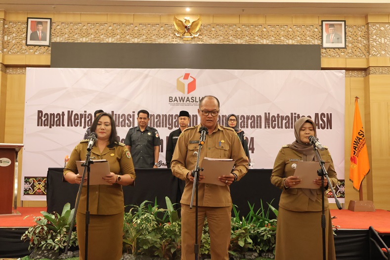 Untuk Pilkada Serentak 2024, Camat se-Kalimantan Tengah Ikrar Netralitas ASN