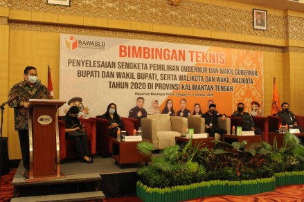 Pilkada Kalteng 2020, Bagja : Sengketa Pemilihan Antara Peserta Putuskan di Tempat Peristiwa, pada Hari yang Sama

