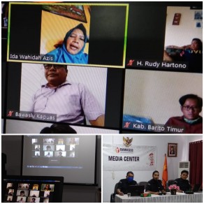 Koordinasi Koordiv Pengawasan Provinsi Bersama Koordiv Pengawasan Kabupaten/Kota Se-Kalimantan Tengah Terkait Hasil Verifikasi Administrasi Pendaftaran SKPP