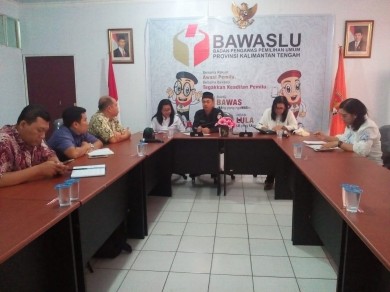 Rapat Tim Gakkumdu Bawaslu Provinsi Kalimantan Tengah