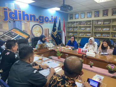 Tingkatkan Produk Hukum, Bawaslu Kalteng bersama Kabaupaten Kota Kunjungi JDIHN