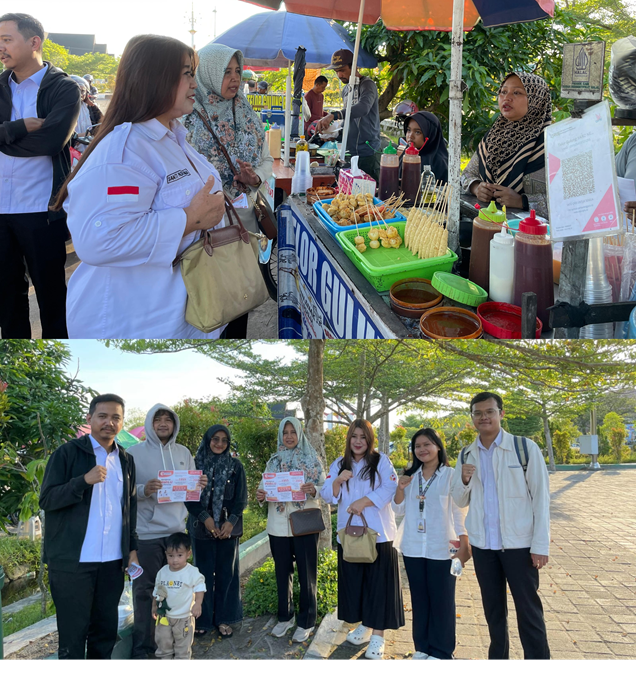 Anggota Bawaslu Kalteng, Siti Wahidah, bersama Kepala Bagian Pengawasan Pemilu Santi Paskarina, jajaran Bawaslu Kalteng, serta mahasiswa magang, turut melaksanakan sosialisasi kepemiluan kepada warga dan pengunjung di Bundaran Seth Adji, Palangka Raya, Rabu (3/6/2026).