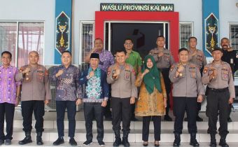 Ditpamobvit Polda Sambangi Bawaslu Kalteng