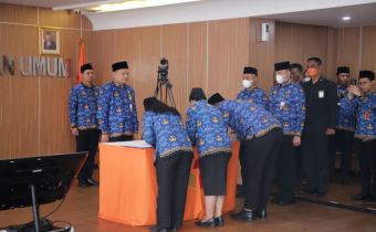 Lantik 411 PNS Angkatan Lima, Sekjen Minta Kerja Jujur, Disiplin, dan Tanggung Jawab