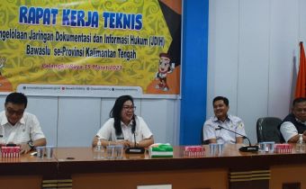 Optimalkan Pengelolaan JDIH se-Kalimantan Tengah, Bawaslu Gelar Rakernis