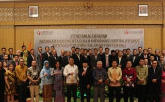 Tingkatkan JDIH Bawaslu, Bawaslu Kalteng Gelar Penganugerahan