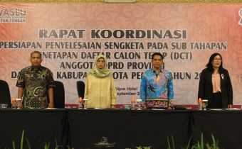 Tingkatkan Pehaman Penyelesaian Sengketa Sub Tahapan DCT, Bawaslu Kalteng Gelar Rakor