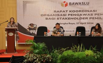 Bawaslu Kalteng Gelar Rapat Koordinasi Organisasi Pengawas Pemilu Untuk Stakeholder