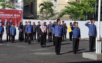 Bawaslu Kalteng Rayakan Hari Lahir Pancasila dengan Upacara dan Penanaman Nilai Pancasila