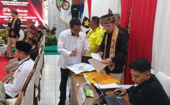 Hari Kedua Pengawasan Bawaslu Kalteng Pada Tahapan Pendaftaran Calon
