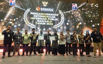 Bawaslu Kalteng Kembali Raih Penganugerahan Keterbukaan Publik Bawaslu Tahun 2024
