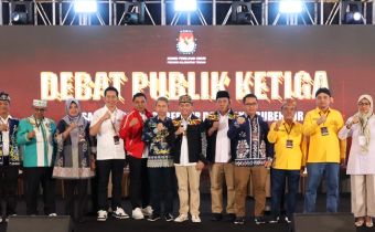 Bawaslu Kalteng Awasi Debat Publik Ketiga Paslon Gubernur dan Wakil Gubernur