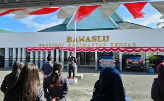 Tingkatkan Kinerja, Bawaslu Kalteng Gelar Apel Setiap Hari Senin