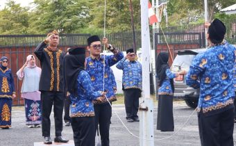 Semangat Kedaulatan, Bawaslu Kalteng Peringati HUT ke-80 RI dengan Upacara