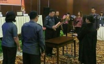 Pelantikan Pejabat Eselon IV Bawaslu Provinsi Kalimantan Tengah