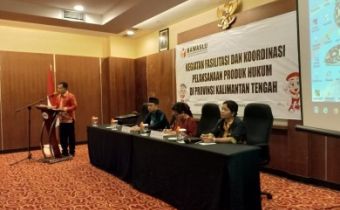 Fasilitisasi dan Koordinasi Pelaksanaan Produk Hukum di Provinsi Kalimantan Tengah