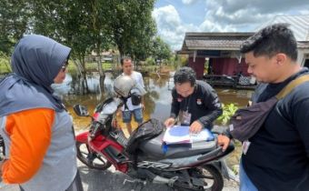 Banjir Rendam Sejumlah Daerah di Kobar, Verfak Tetap Berjalan
