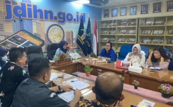 Tingkatkan Produk Hukum, Bawaslu Kalteng bersama Kabaupaten Kota Kunjungi JDIHN