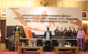 Pengawasan Penyebaran Bahan Kampanye oleh Paslon/Tim Kampanye, Bawaslu Kalteng Lakukan Rakor