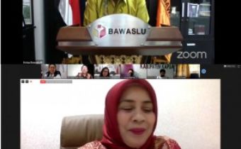 Bawaslu Provinsi Kalimantan Tengah Menyelenggarakan Webinar Nasional Pengawasan Pemilihan Ditengah Pandemi Covid-19 Pasca Ditetapkannya Perppu 2 Tahun 2020