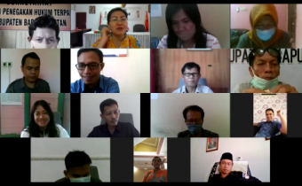 Penyesuaian Data PTPS Pemilu 2019 dalam rapat virtual Divisi SDM dan Organisasi
