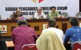 Bawaslu se-Kalimantan Tengah Siap Bersama KPU Untuk Daftar Pemilih Yang Akurat