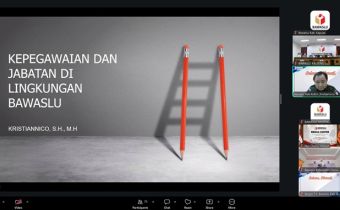 Tangkapan layar secara daring, Plt. Kepala Sekretariat Bawaslu Kabupaten Kotawaringin Timur, sebagai narasumber program Selasa Harati Seri 11, Selasa (6/10/2026).