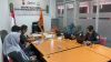 Kepala Sekretariat Bawaslu Kalteng Karnalis Kamaruddin dan jajaran dalam kegiatan Rabu Mekar Bersahaja untuk periode Mei 2026, Palangka Raya, Senin (8/6/2026).